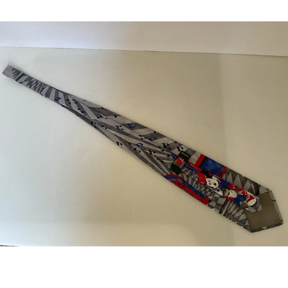 Vintage Disney Mickey Minnie Tie 90s Cartoon Jukebox Novelty Mickey Unlimited